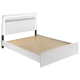 Viana 5-Piece Touch-Control LED Queen Bedroom Set White High Gloss