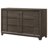 Farre 6-Drawer Dresser Dark Brown