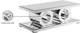 Jocelyn Mirrored Coffee Table – Modern Geometric Design for Chic Living Room Décor – 48" W x 24" D