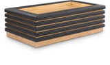 Rory Coffee Table - Contemporary Design with Natural Oak Veneer and Stylish Vegan Leather Accents