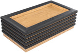 Rory Coffee Table - Contemporary Design with Natural Oak Veneer and Stylish Vegan Leather Accents
