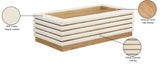 Rory Coffee Table - Contemporary Design with Natural Oak Veneer and Stylish Vegan Leather Accents