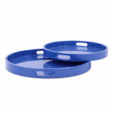 Saint Tropez Round Tray Set of 2 - Classic Navy