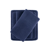 Microfleece Warm Sheet Set, Navy Blue