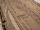 3 Drawer 4 Glass Doors Console | Natural Parota Furniture