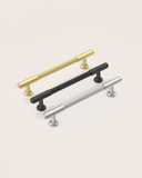 DESIGN2304 Brushed Satin Nickel Cabinet Pulls | Modern Retro Reeded Bar Handles for Kitchen Drawers, 5"