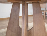 Natural Parota Round Dining Table | Elegant Wood Furniture