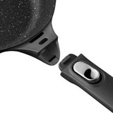 BergHOFF GEM 10" Non-stick Covered Saute Pan 3.4Qt., Black