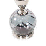 Ayers Smoked Glass Trumpet Vase Short
