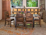 Seat Chair - Ladder Back Dining Chair with Faux Leather