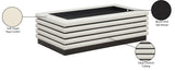 Rory Coffee Table - Contemporary Design with Stylish Oak Veneer and Soft Vegan Leather Accents