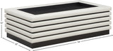 Rory Coffee Table - Contemporary Design with Stylish Oak Veneer and Soft Vegan Leather Accents