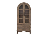 2 Drawer 2 Door Cabinet - Arlette Solid Pine Wood Bookcase