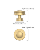 DESIGN2317 Modern Organic Champagne Bronze Cabinet Knobs | Solid Metal Drawer Handles