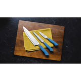 EcoCut 3 Piece Kitchen Knife Set With Blade Guards, Blue