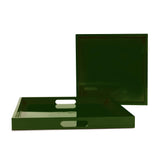 Saint Tropez Square Tray Set of 2 - Wild Green