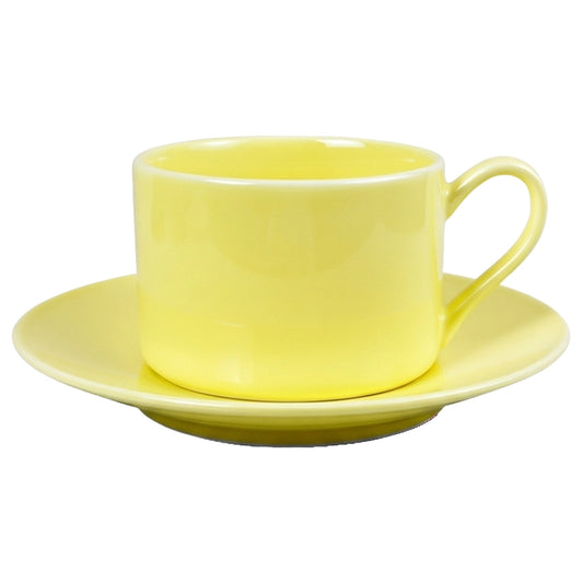8oz Ceramic Cappuccino Mug & Saucer Coffee Set