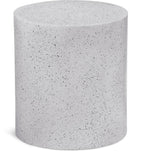 Terrazo End Table - Modern Iron Design with Speckled Surface for Stylish Home or Office Decor