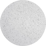 Terrazo End Table - Modern Iron Design with Speckled Surface for Stylish Home or Office Decor