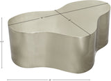 Tevere Coffee Table - Modern Matte Metal Design with Unique Shape for Stylish Gatherings and Leisure
