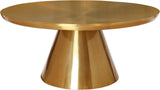Martini Metal Contemporary Coffee Table - Stylish Round Design for Modern Living Spaces Decor