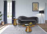 Martini Metal Contemporary Coffee Table - Stylish Round Design for Modern Living Spaces Decor