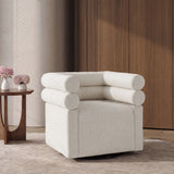 Asher Genuine Leather Swivel Lounge Chair
