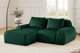 LAURENT 82" Loveseat with 1 Ottoman