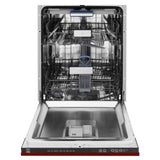 24" Dishwasher with Red Gloss panel, Stainless Tub, DWV-RG-24