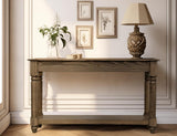 Handcrafted Tiffany Sofa Table - Solid Pine Wood with Hand-Turned Legs