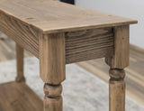 Handcrafted Tiffany Sofa Table - Solid Pine Wood with Hand-Turned Legs
