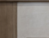 Natural Parota Electric Fireplace Console | Wood Mantel