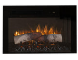 70 Inch Mango Teak TV Stand with Fireplace Insert & Storage