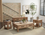 2 Drawer Sofa Table | Natural Parota Occasional Furniture