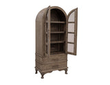 2 Drawer 2 Door Cabinet - Arlette Solid Pine Wood Bookcase