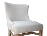 Aruba Wooden Chair - Upholstered Polyester Linen Look