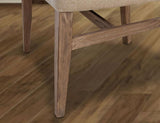 Bonanza Upholstered Wooden Chair - Antiqued White Pine Dining