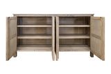 4 Door Console - Modern Organic Mango Wood Design