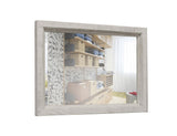 Farmhouse Chic Mirror - Stone Collection Solid Pine Wood