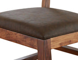 Parota 30" Barstool - Padded Faux Leather with Wooden Frame
