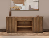 1 Drawer 2 Door TV Stand - Handcrafted Mango Wood | Mezquite