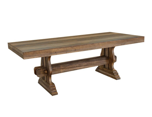Marquez Farmhouse Dining Table - Solid Pine Wood