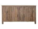 4 Door Console - Modern Organic Mango Wood Design