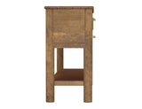 2 Drawer 2 Door Mango Wood Sofa Table | Olimpia Collection