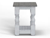Chairside Table - Farmhouse Chic Stone Collection Solid Pine