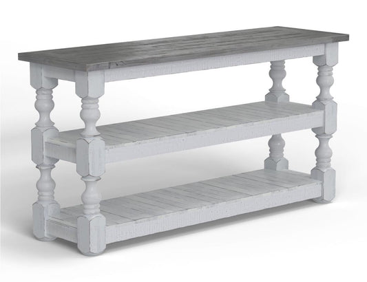 Stone Collection Farmhouse Sofa Table - Solid Pine Wood