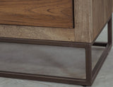 2 Drawer Nightstand | Teka Collection Mango Wood Teak