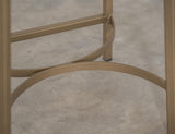 24" Upholstered Stool - Wooden Frame & Metal Base | Dining