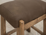 Balam 24" Melina Wood Stool - Durable & Stylish Seating