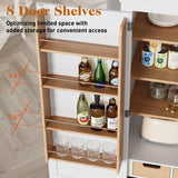 70'' Kitchen Pantry Cabinet, Tall Storage Cabinet